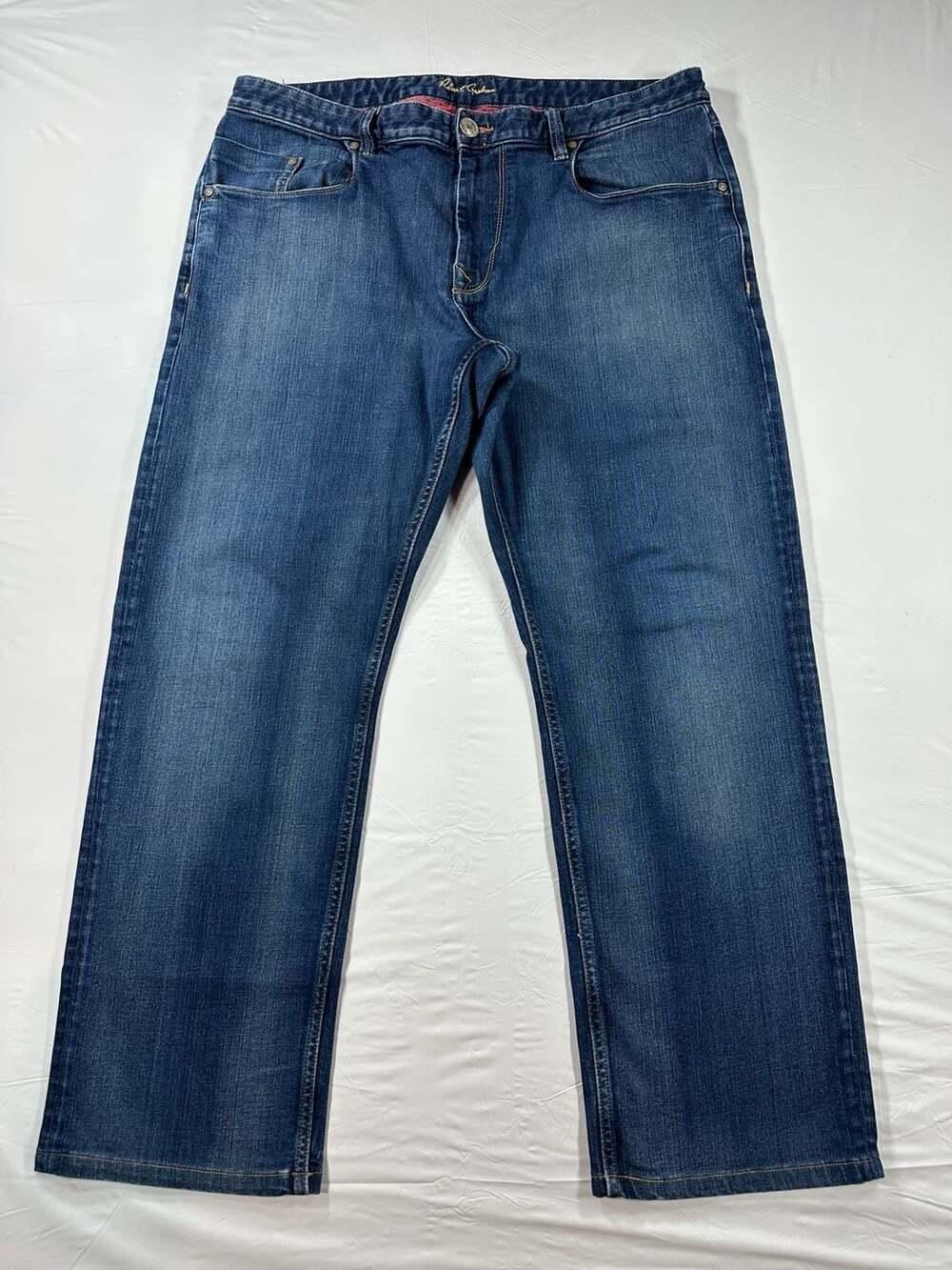 Robert Graham Classic Yates Straight Leg Denim Jeans 38x29 Medium Wash